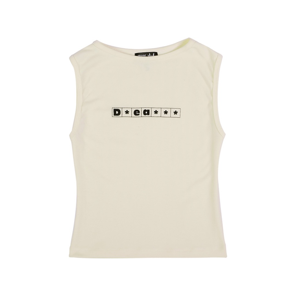 FRANK. X NWL D*ea* Tank Top Butter (เสื้อกล้ามแขนกุด)