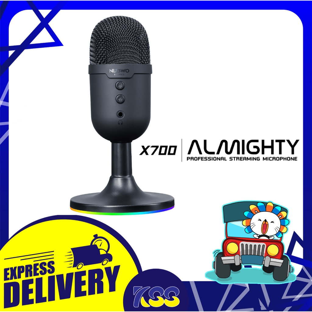ไมโครโฟนเกมมิ่งส์ Nubwo รุ่น X700 ALMIGHTY Professional Streaming Microphone 48 kHz รับประกันสินค้า 