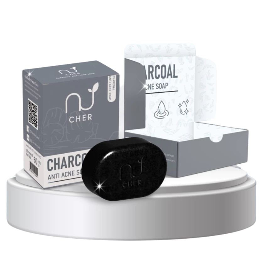 สบู่ CHER Anti Acne Soap ชาร์โคล thumbnail 3