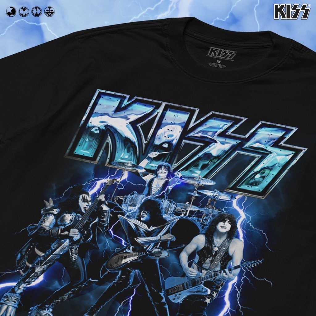 Power 7 Shop เสื้อยืดวง คิส ลิขสิทธ์แท้ KISS T-SHIRTS (MX-257) ราคา ถูกที่สุด ดีลบีเคเค แกลเลอรีภาพที่ 3