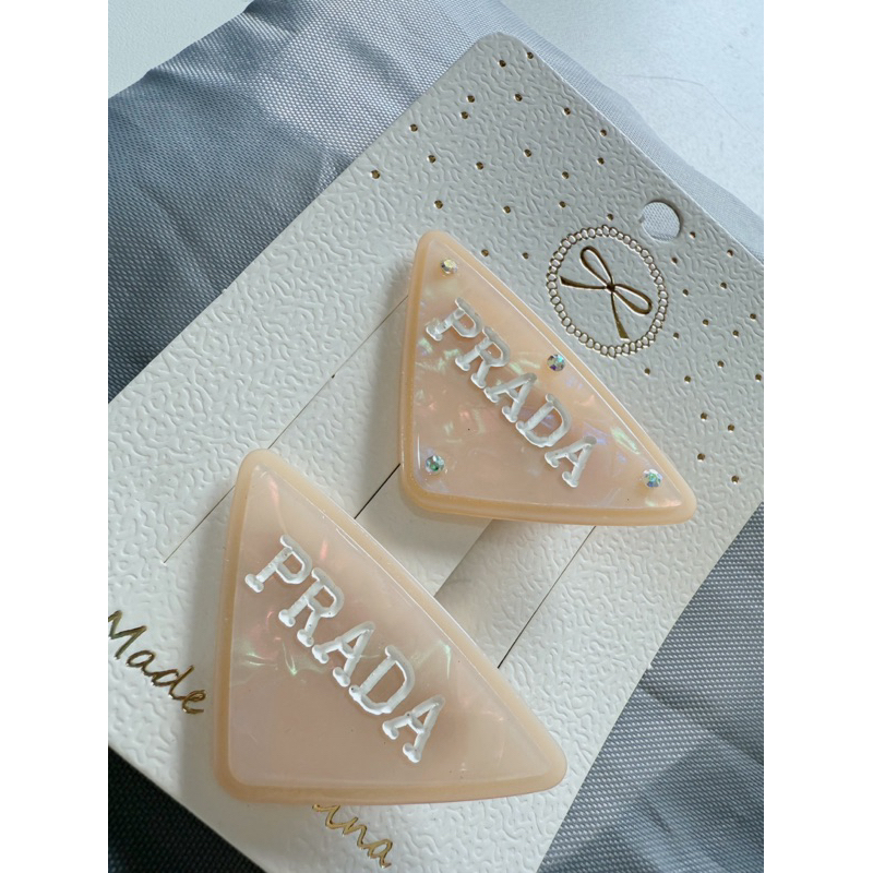 กิ๊บติดผม prada  หินอ่อน เครื่องประดับติดผมผู้หญิง