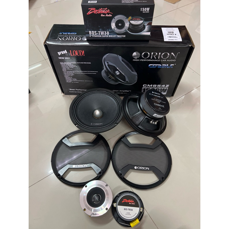 6679บาท ลำโพงกลาง8“Orion cm854z 2ดอก แหลมจาน 2ดอก ลำโพงติดรถยนต์