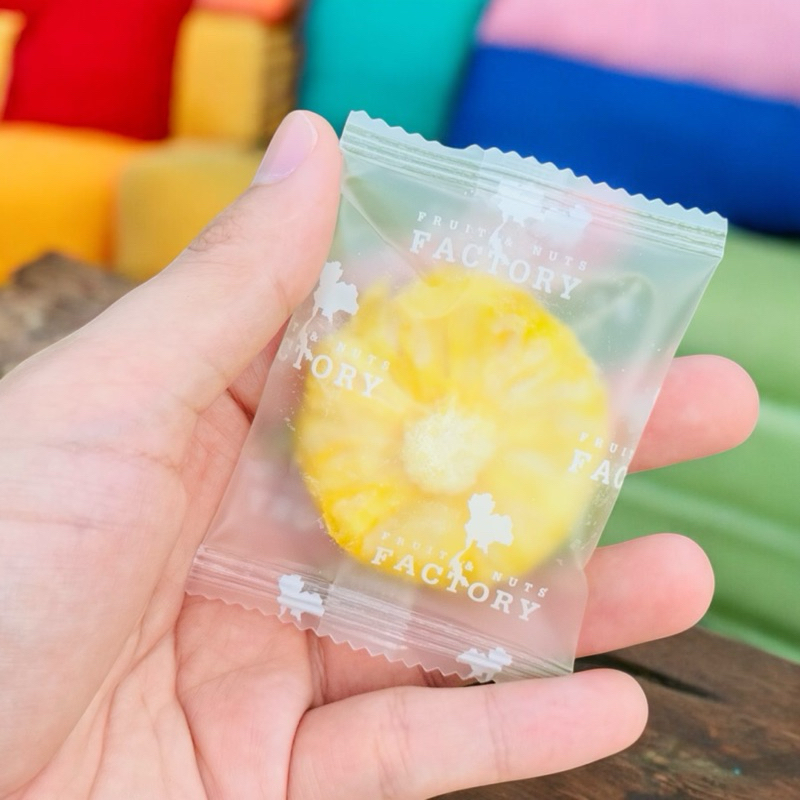 ชุด 10 ชิ้น สับปะรดภูแล อบแห้ง เกรดพรีเมี่ยม  สูตรหวานน้อย minimal