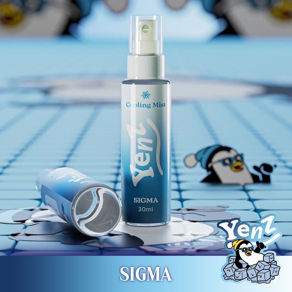 YenZ สเปรย์เย็น กลิ่น Sigma ขนาด 30 มล. คูลลิ่งสเปรย์ (Cooling Spray - Fragrant Mist)