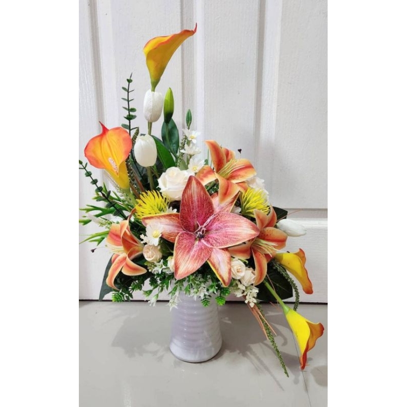 แจกันทรงโมเดิร์น ดอกไม้ประดิษฐ์หรูหรา สูงตามสไตล์เริ่มต้นที่ 30-55 ซม. - รูปที่ 4