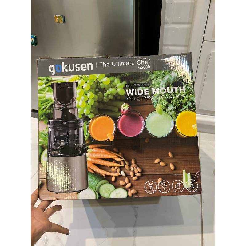 Gokusen เครื่องสกัดน้ำผักผลไม้แยกกากมือสอง สภาพดี ใช้งาน2ครั้ง