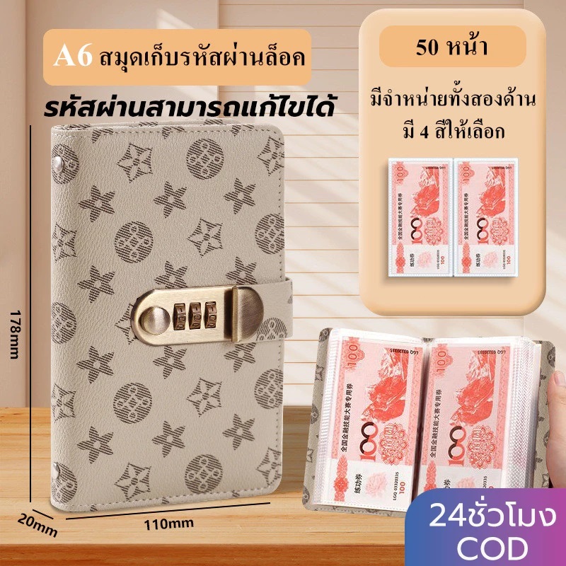 สมุดออมเงิน กระเป๋าเงิน crypto ใหม่ในปี 2025 ไดอารี่ทำเอง สมุดเก็บเงิน สามารถเก็บเหรียญรูปถ่ายและเหรียญที่ระลึกได้