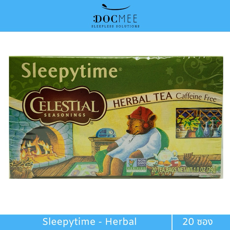 Docmee l ชาสมุนไพร Celestial Seasonings, Herbal Tea, Sleepytime (Exp.12/27) ชา กลิ่นสเปียร์มินต์