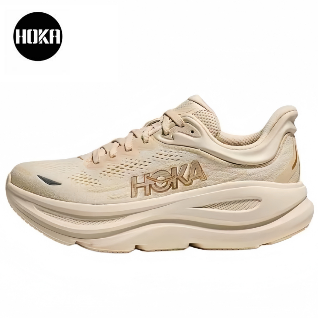 HOKA ONE ONE Bondi 9 ของแท้ 100 % สีเบจ