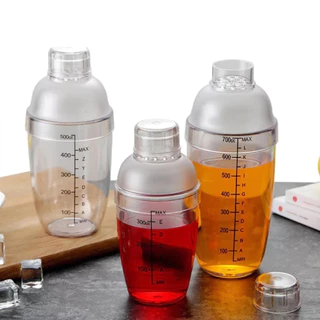 TIMECAFE เชคเกอร์พลาสติก 300/500/700ml Cocktail Shaker Mixer แก้วผสมค็อกเทล กระบอกเขย่าโปรตีน อุปกรณ์ค็อกเทล