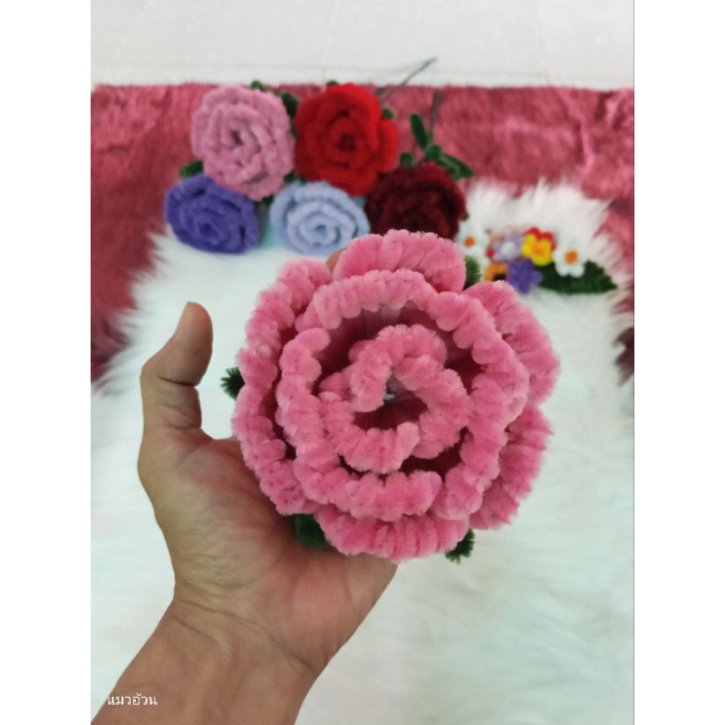 กุหลาบหน้ากว้าง10ซม.(L)พร้อมก้านใบ - รูปที่ 3