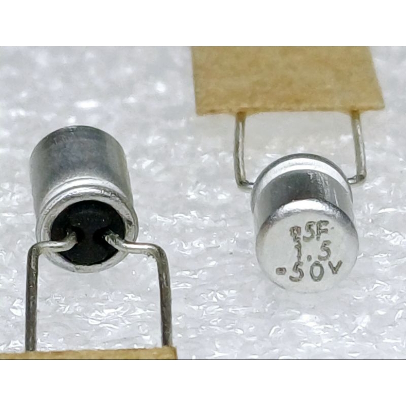 Nippon Chemi-con BP 1.5uf 50v Bipolar Capacitor bipolar bp คาปาซิเตอร์ ตัวเก็บประจุ ไบโพลาร์ ไบโพล่า