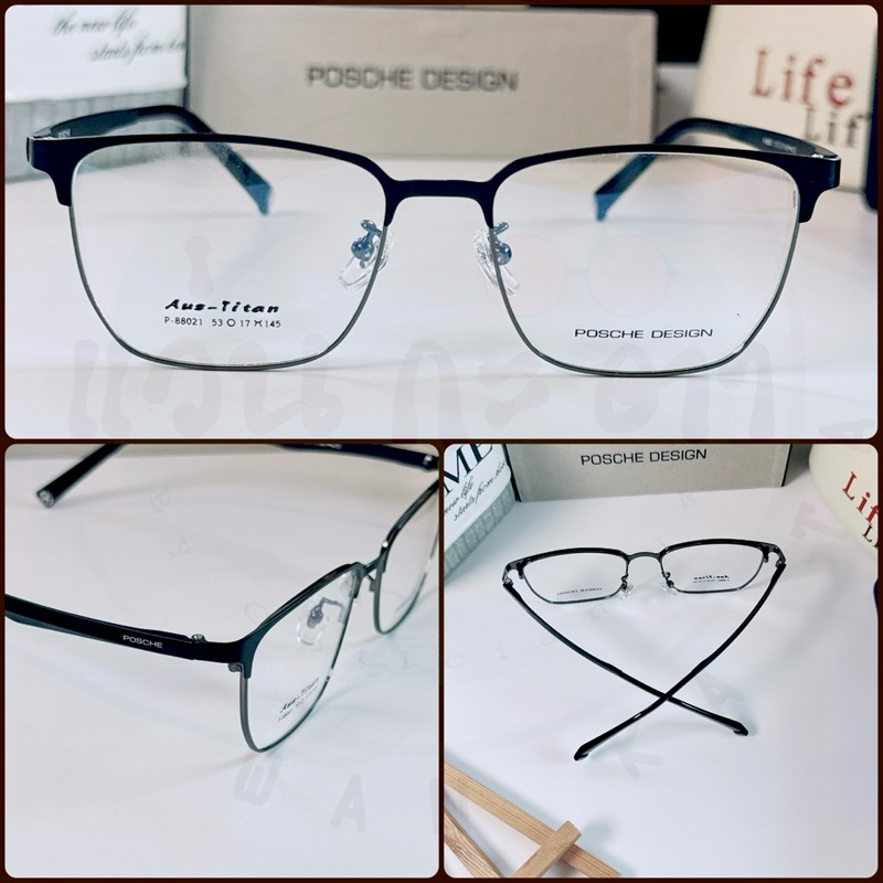 กรอบแว่นตา แว่นสายตา Posch Titanium 88021 แว่นกรองแสง ออโต้ บลูบล็อค เปลี่ยนสี ตัดเลนส์ - รูปที่ 4