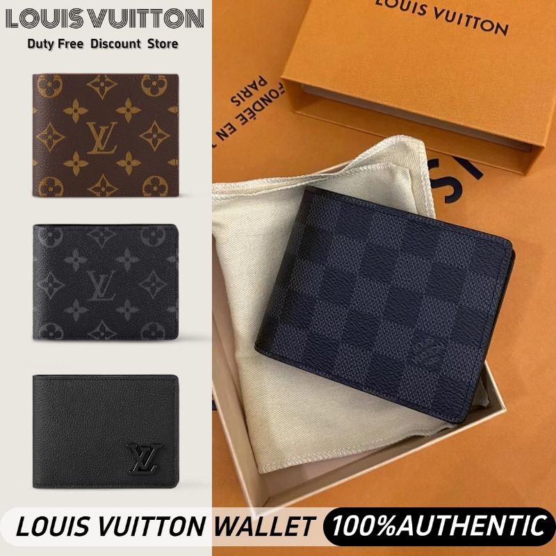 LV Louis Vuitton Men's Wallet Women's Wallet Card Holder Coin Purse กระเป๋าสตางค์ผู้ชาย