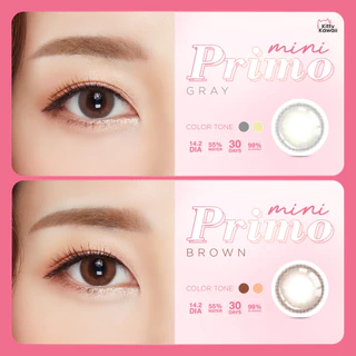 🔥 คอนแทคเลนส์ ✨ขนาดมินิ ✨Primo ✨Brown / Gray / Black (Kitty kawaii)