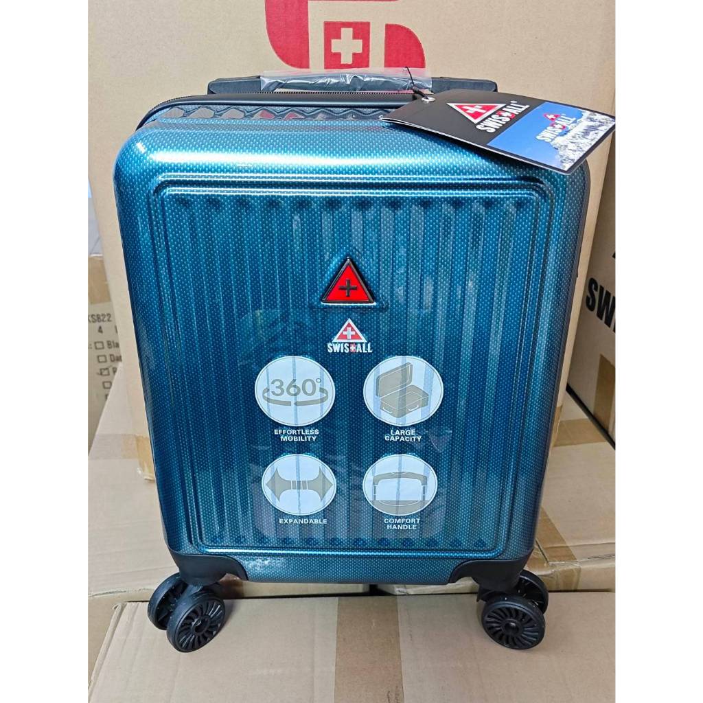 b2b_shop กระเป๋าเดินทาง 16 นิ้ว Swiss Saint 1906 ระบบ 4 ล้อหมุนรอบ 360° Polycarbonate รุ่นKS999