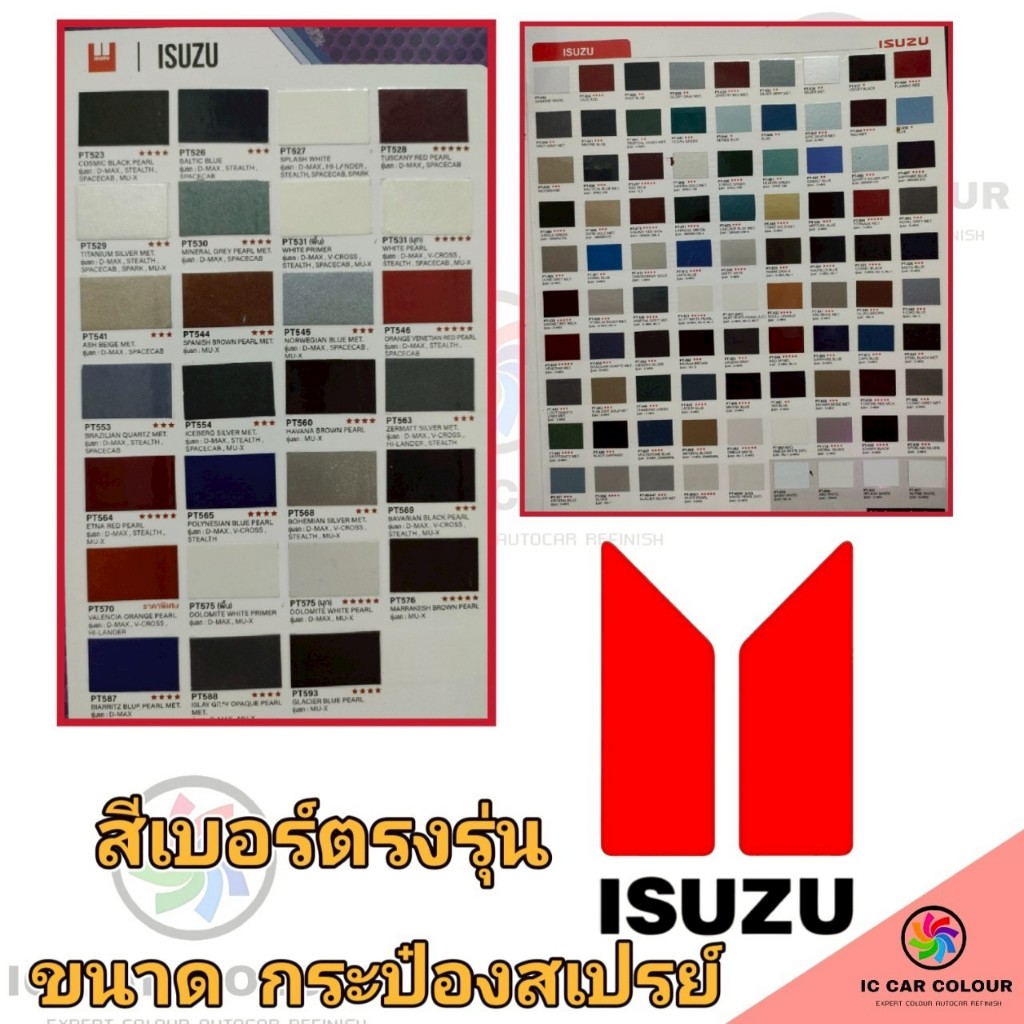 สเปรย์ สีเบอร์ตรงรุ่น ISUZU ไม่มีดาว - 5ดาว