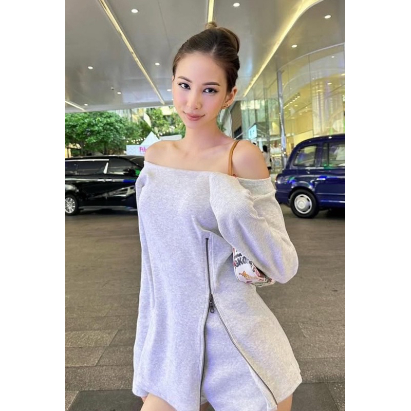 ส่งต่อ ontop8-alexis set ชุดเซ็ทเปิดไหล่ ได้ทั้งเสื้อ และกางเกง