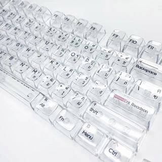 132คีย์ คีย์แคปใส ภาษาไทย Transparent Keycaps ใส ไฟทะลุ Keycap Thai โชว์ไฟคีย์บอร์ด keycap โปร่งแสง
