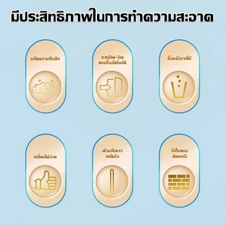 HOMESTIC ที่ขัดห้องน้ำพร้อมน้ำยาใช้แล้วทิ้ง แปรงล้างห้องน้ำ ที่ขัดห้องน้ำ แปรงขัดชักโครก