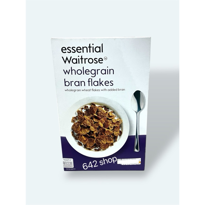 🔥ส่งด่วน  Waitrose Bran Flakes 750g.  เวทโทรสแบรนเฟลกส์ 750กรัม cereal ซีเรียล