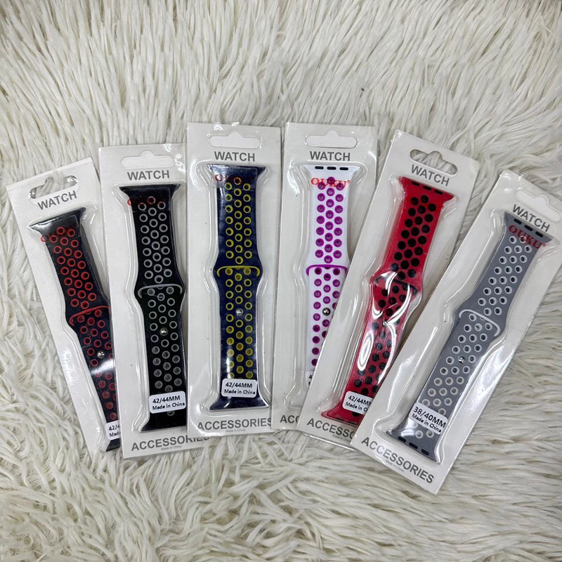 สายนาฬิกาซิลิโคน สำหรับ i Watch 42MM 44MM 38MM 40MM S9 8 7 SE 5 4 3 2 1 thumbnail 6