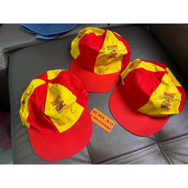 หมวก Kodak ปี90 เก่าเก็บ สีสดสวยๆ มีแค่3ใบ ราคาใบละ 650 บาท