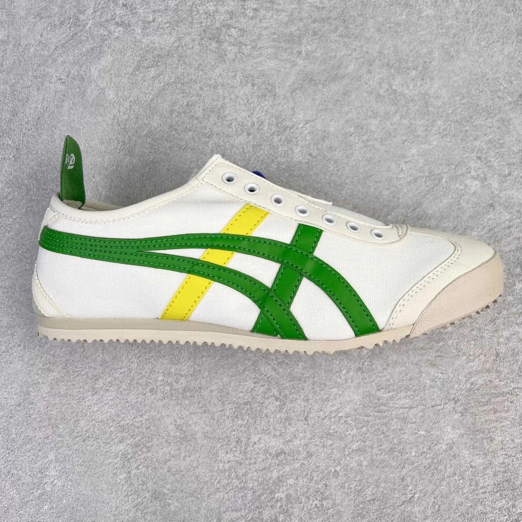 Onitsuka Tiger MEXICO 66 1183A360-113 สีเขียว แดง รองเท้าลำลอง รองเท้าผ้าใบ