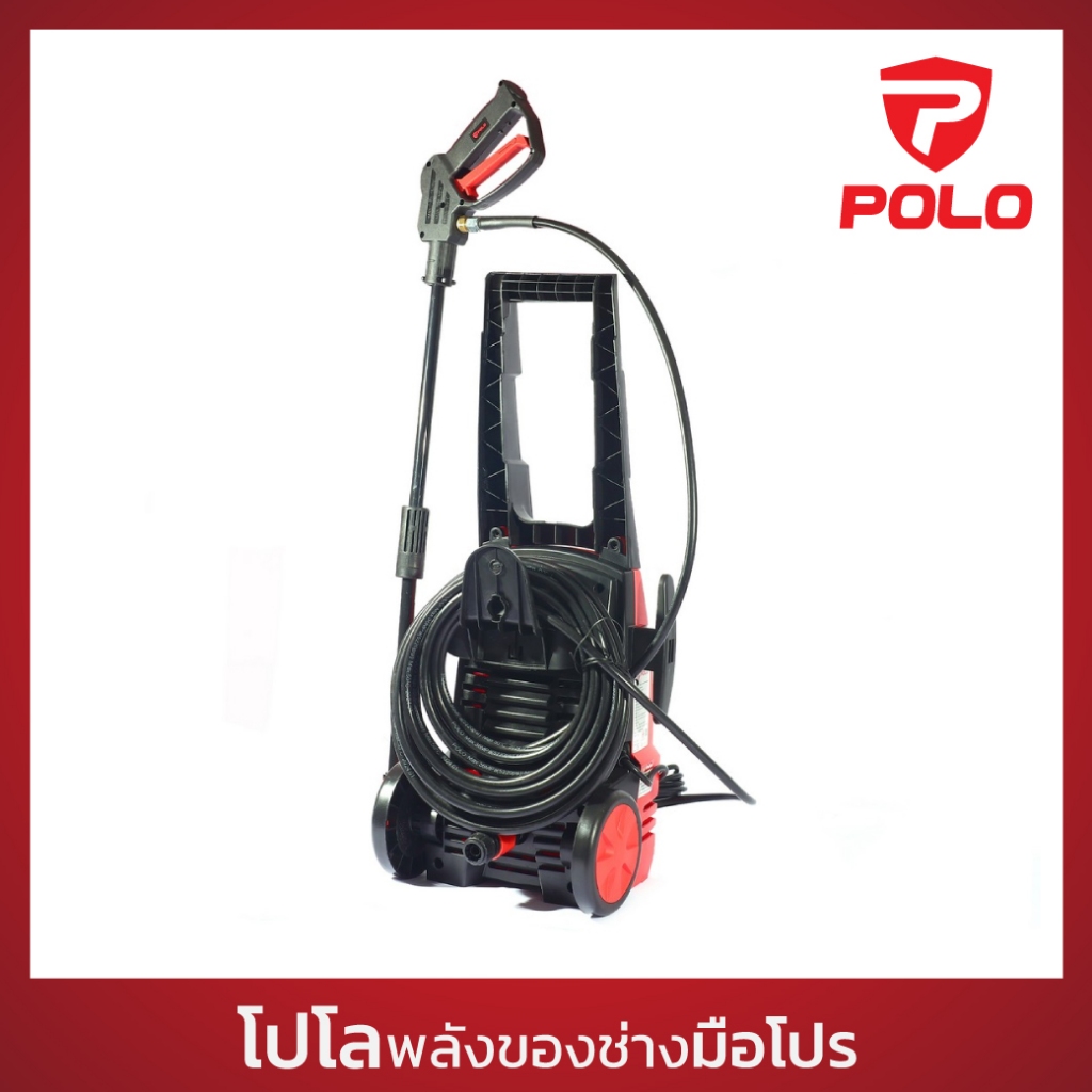 POLO เครื่องฉีดน้ำแรงดันสูง 1400 วัตต์ แรงดัน 105 บาร์ รุ่น WARRIOR-102L อัตราการฉีด 300 ลิตร/ชม. สายยาว 10 ม. (โปโล) - รูปที่ 2