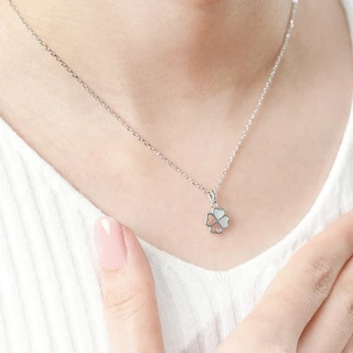 Aurora Diamond สร้อยคอ Mother of Pearl Collection เงินเเท้ 92.5% ( DNPL007 )