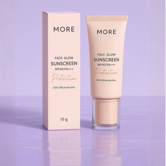 (แพคเกจใหม่) เบสกันแดด กันแดดหน้า รองพื้นปกปิด UVA UVB by More ผิวแพ้ง่าย  SPF40 PA++ ส่งไว1-3 วัน บำรุงผิวหน้า
