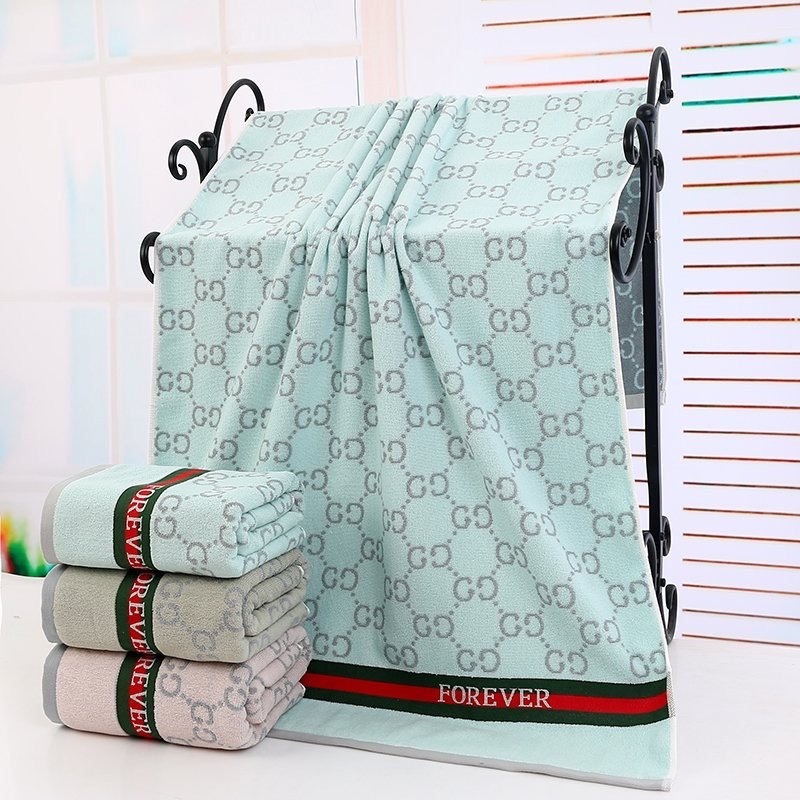 สินค้าพร้อมส่ง ผ้าขนหนู ผ้าเช็ดตัว ผ้าคอตตอน100% เนื้อผ้าหนานุ่ม ลาย Forever ขนาด 70*140 Cm