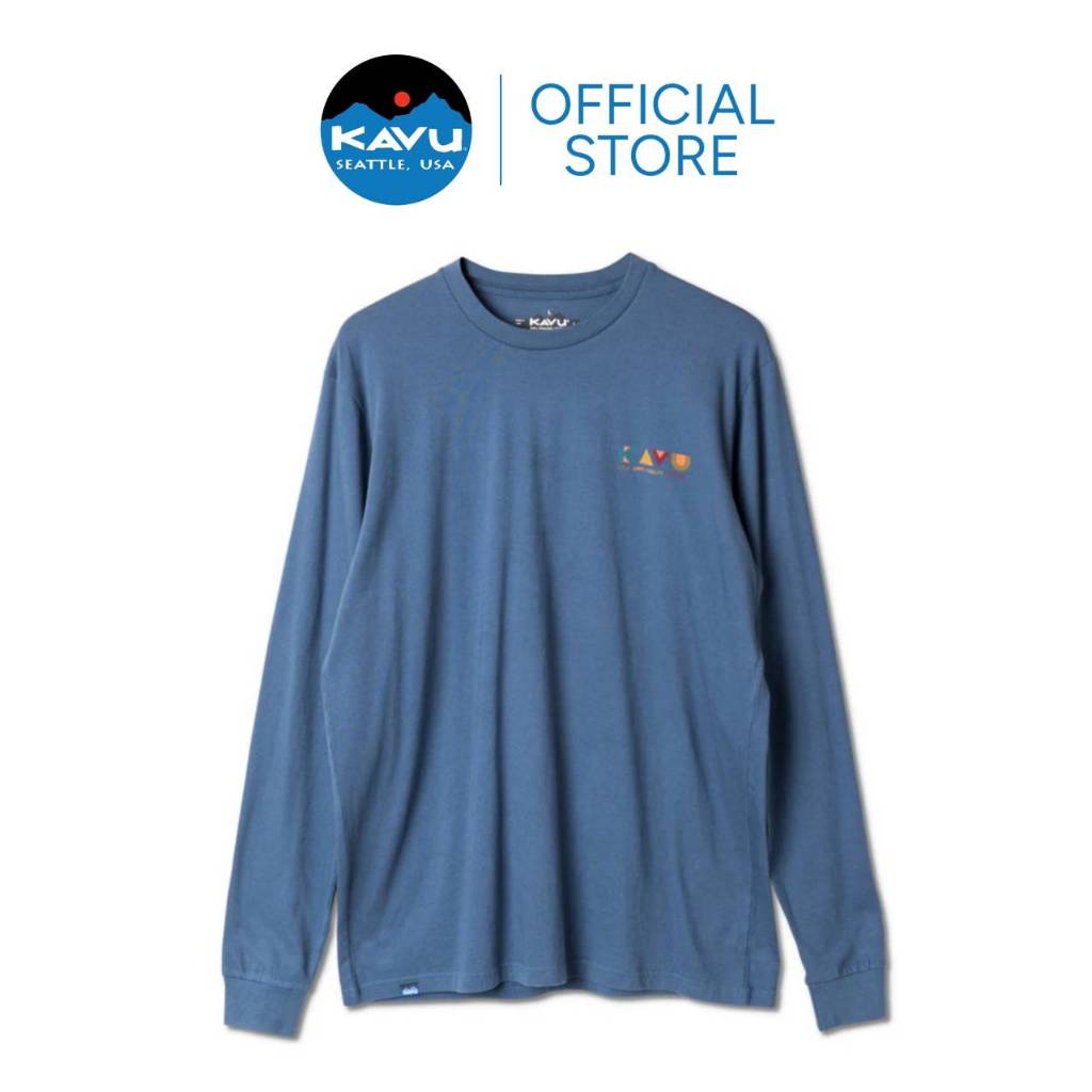 KAVU Angling Blues T-Shirt เสื้อแขนยาว-ซ้ำ