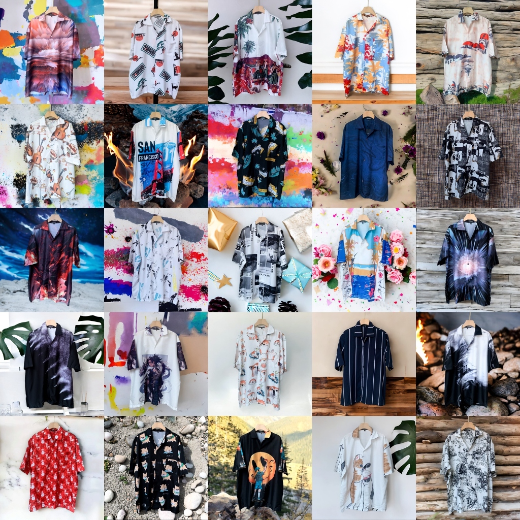 เสื้อฮาวาย FOREKEN Size 3XL 50" เสื้อเชิ้ตฮาวาย เสื้อแขนสั้น สินค้ามาใหม่ พร้อมส่ง