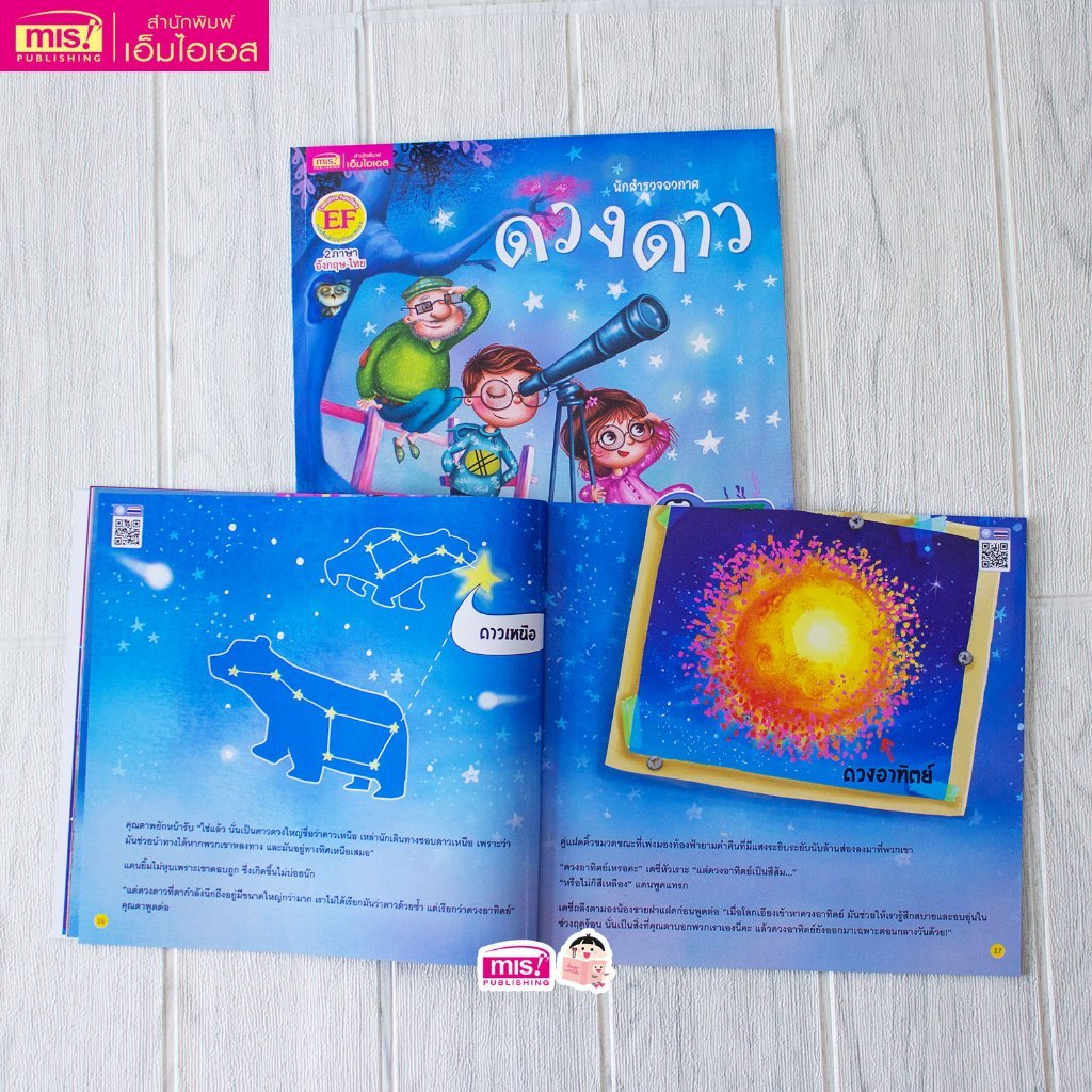 หนังสือชุด นักสำรวจอวกาศ นิทาน 2 ภาษา อังกฤษ-ไทย 4 เล่ม รูปที่ 6
