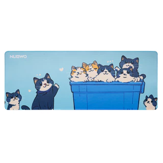 แผ่นรองเมาส์ แบบสั้น-แบบยาว Nubwo Mouse Pad NP-643 NP-021 สามารถวางคีบอร์ดและเมาส์พร้อมกันได้