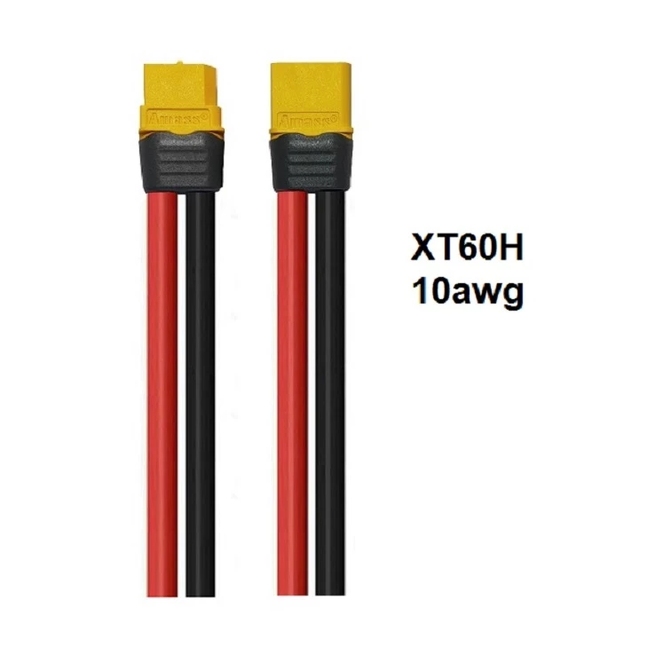 [[ส่งจากไทย]] XT60 Amass Plug with housing ,10awg Silicone Rubber Cable