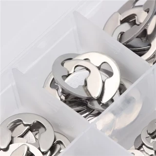 Emincomme 200ชิ้นสแตนเลสE-คลิปE-แหวนรักษาแหวนAssortment E Clip M1.5-M10