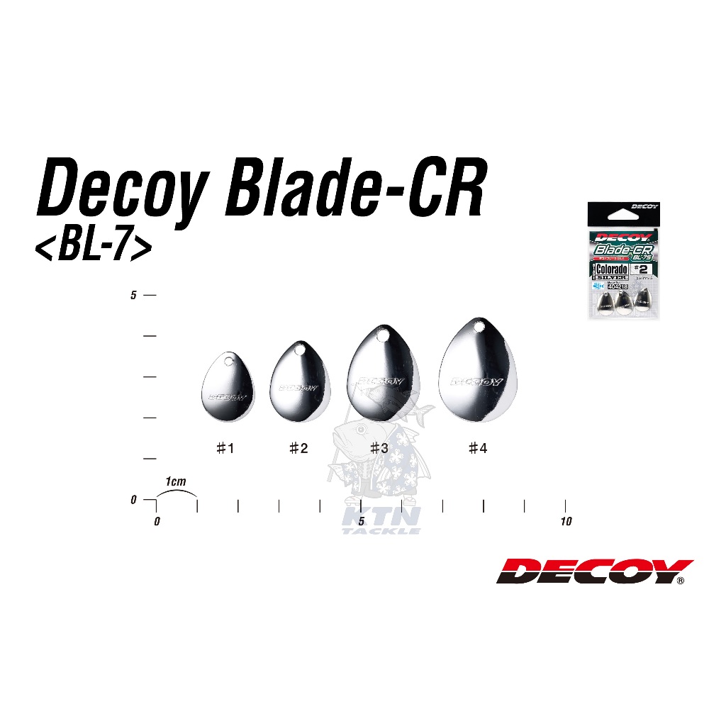 ใบสปินดีคอยส์decoy รุ่น Decoy Blade CR Colorado BL-7S