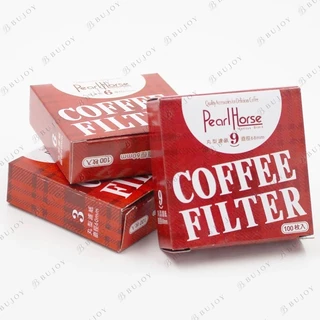 กระดาษกรองกาแฟวงกลม 100แผ่น แผ่นกรอง สำหรับ หม้อต้มกาแฟ Moka Pot Paper Filter โมก้าพอท กรองกาก