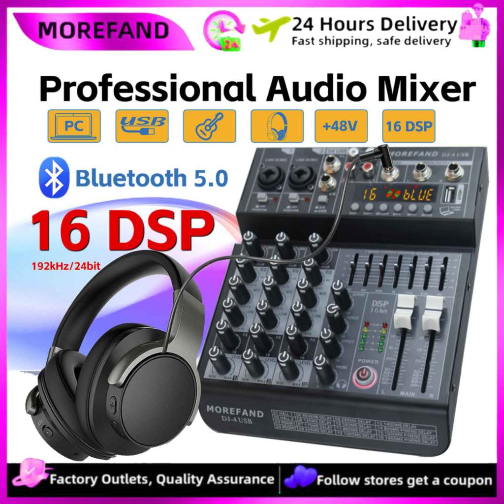 mixer audio เครื่องเสียง 99 DSP มิกเซอร์ เครื่องเสียง Bluetooth 4 / 6 / 8 ช่อง mixer เครื่องเสียงมิก