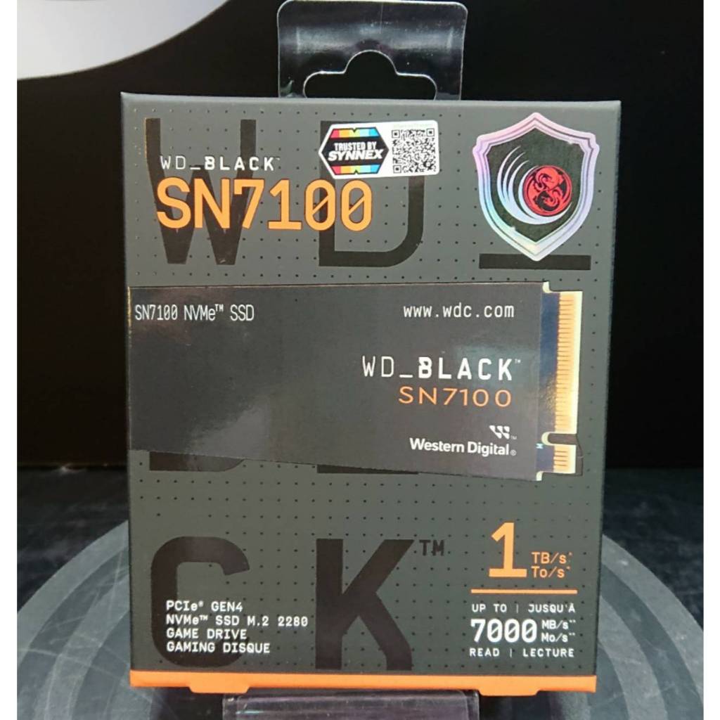 WD SN7100 M.2 1TB 2280 GEN 4 BLACK SSD