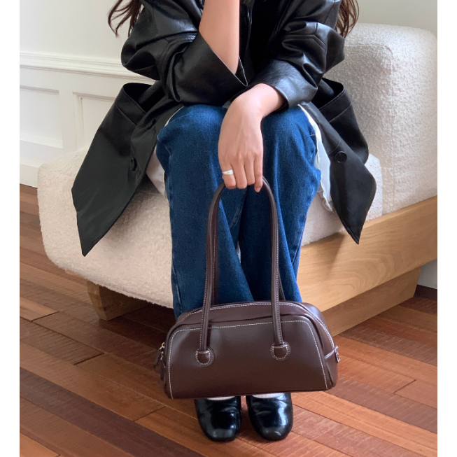 Linly กระเป๋าถือผู้หญิง แฟชั่นเกาหลี สไตล์ Tiramisu ดีไซน์เรียบหรู เข้าได้ทุกชุด ใส่ของได้เยอะ