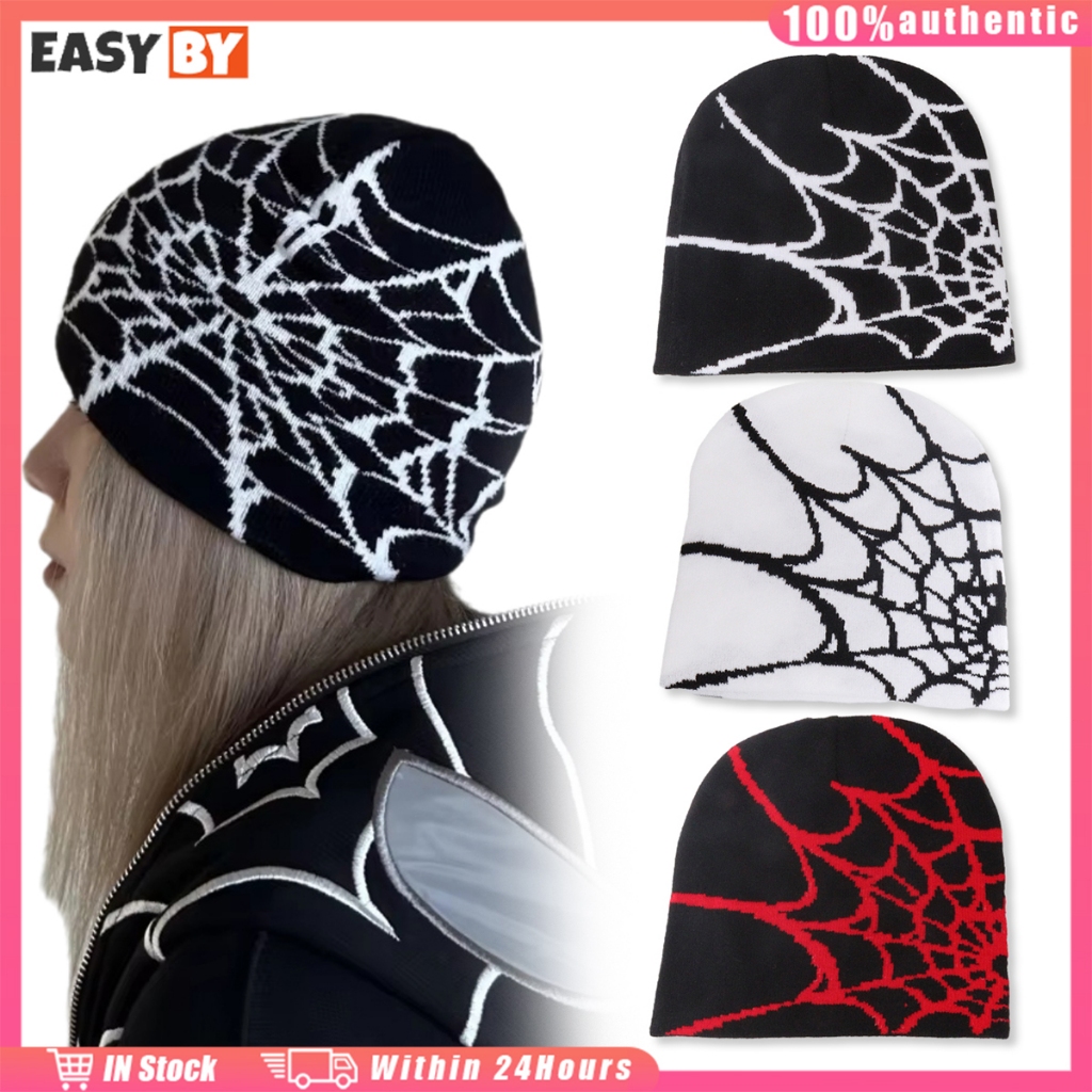 จัดส่งรวดเร็ว หมวกการ์ตูน spider หมวกถักไหมพรมฤดูหนาว หมวกนุ่มขนสัตว์ แฟชั่นสำหรับชายและหญิง