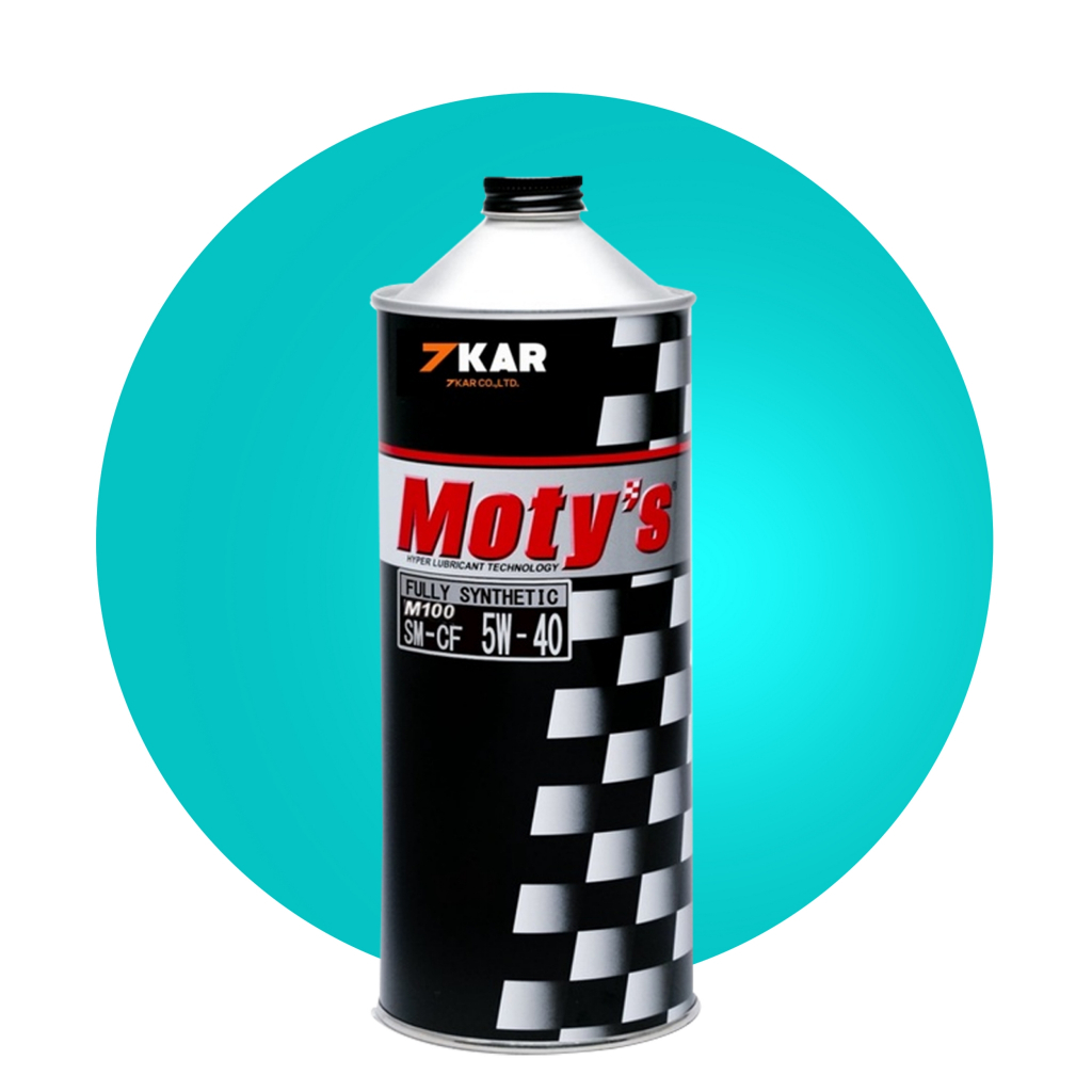 น้ำมันเครื่อง Moty’s M100 4T 5W40 5W50 Made in Japan ขนาด 1 ลิตร  สำหรับรถมอเตอร์ไซค์