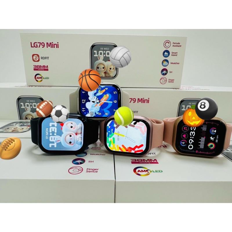 LG79miniแถมเคส ฟิลม์ สาย จอ41mmมี3สีชมพู ดำ สตาไลน์