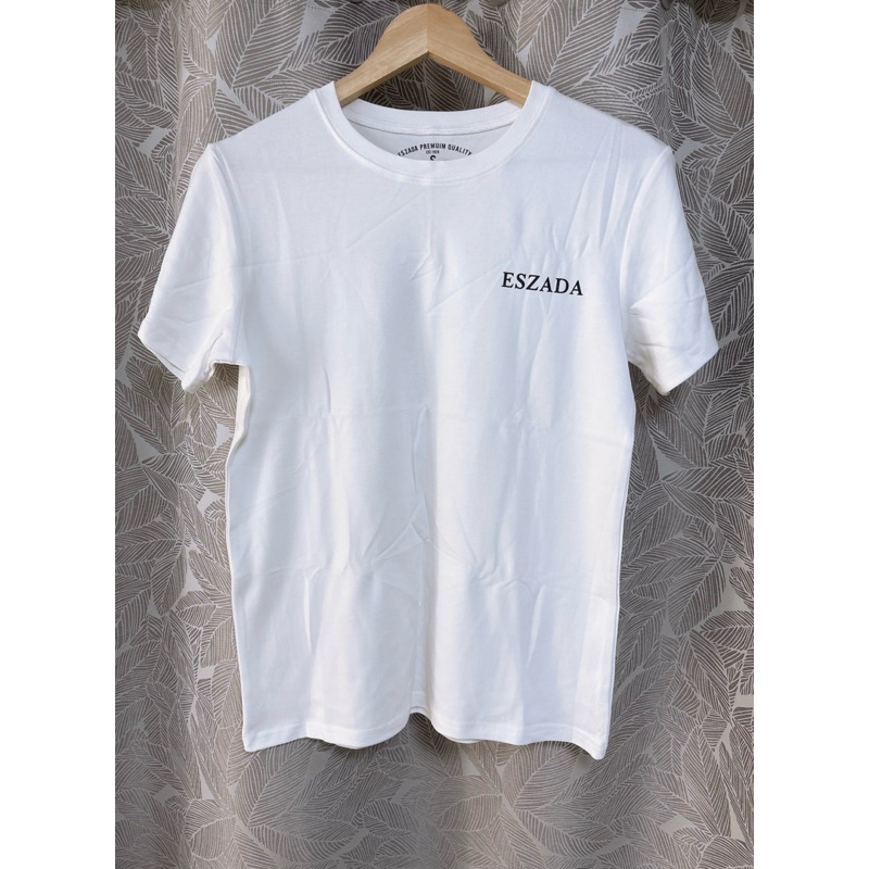 เสื้อยืดสีขาว ESZADA ของใหม่ size S🪴