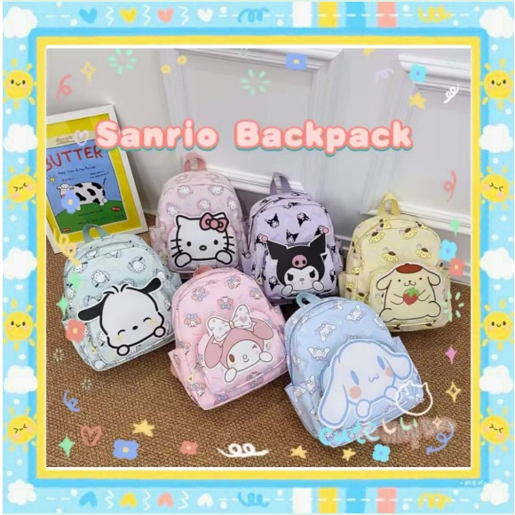 ของที่ใครก็ต้องมี!!6ลาย กระเป๋าเป้สะพายหลัง กระเป๋านักเรียน การ์ตูน น้ําหนักเบา ความจุสูง สําหรับเด็ก 4-5698