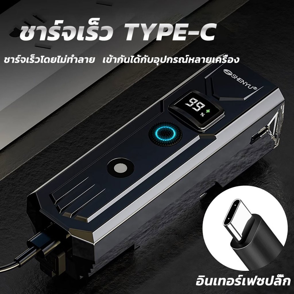 SHENYU ไฟหน้าจักรยาน 3000 Lumens กันน้ำIPX65 4โหมด พร้อมเซนเซอร์  ชาร์จ USB ไฟจักรยาน สำหรับขี่กลางคืน