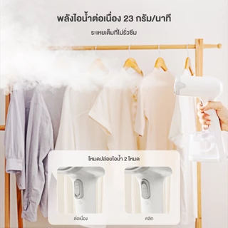 Simplus เครื่องรีดไอน้ำมือถือ ถังน้ำใหญ่ 290mL กำลังไฟ 1200W ร้อนเร็วใน 30 วินาที GTJH019